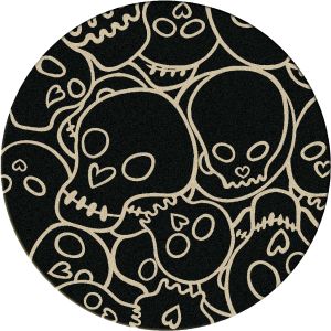 American Dakota Rugs Motor Head 0005BLK Black