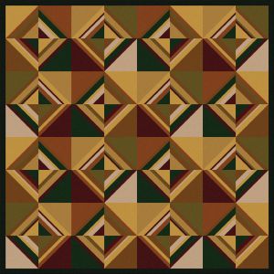 American Dakota Rugs Cabin 0054MUL Brown