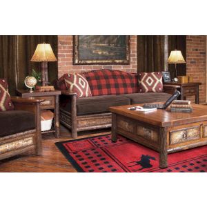 American Dakota Rugs Cabin 0058RED Red