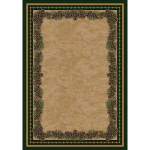 American Dakota Rugs National Park 0068GRN Green