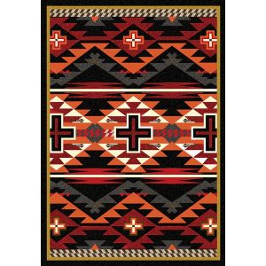 American Dakota Rugs Trader Rugs 0080BLK Black