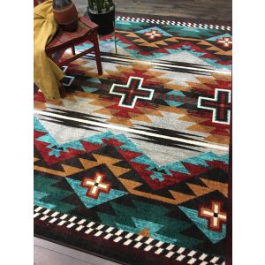 American Dakota Rugs Trader Rugs 0080ELE Green