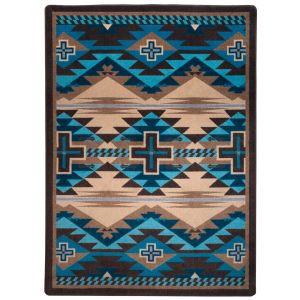 American Dakota Rugs Trader Rugs 0080TIN Blue