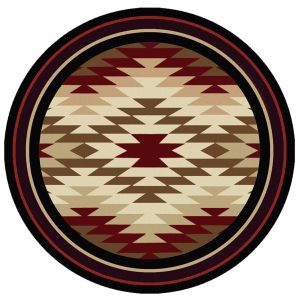 American Dakota Rugs Trader Rugs 0102RED Burgundy