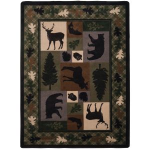 American Dakota Rugs National Park 0111MUL Green