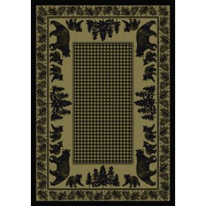 American Dakota Rugs National Park 0116GRN Green