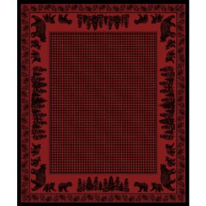 American Dakota Rugs National Park 0116RED Red