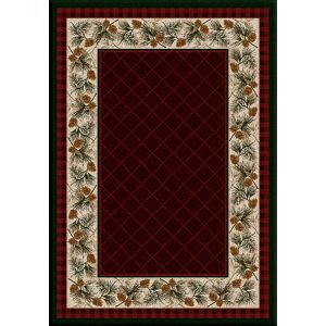 American Dakota Rugs National Park 0121GAR Red