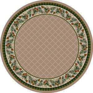 American Dakota Rugs National Park 0121SAN Brown