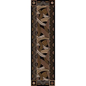 American Dakota Rugs New Echota 0127BLK Black