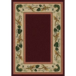 American Dakota Rugs New Echota 0128GAR Burgundy