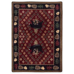 American Dakota Rugs National Park 0138RED Red