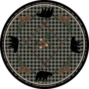 American Dakota Rugs National Park 0173GRN Green