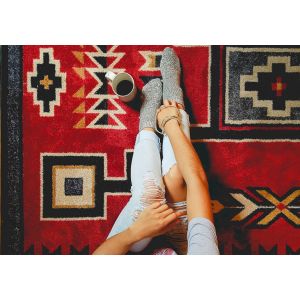 American Dakota Rugs Voices 0176RED Red