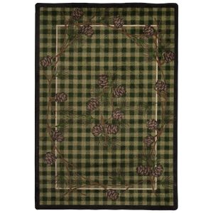 American Dakota Rugs National Park 0180GRN Green