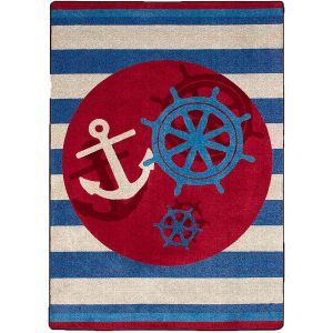 American Dakota Rugs Coastal Rugs 0197NAU Red