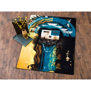 American Dakota Rugs Native American Partner 0207BLU Blue