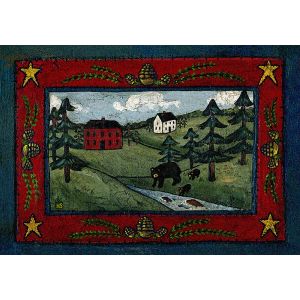 American Dakota Rugs Specialty 0209CRK Blue