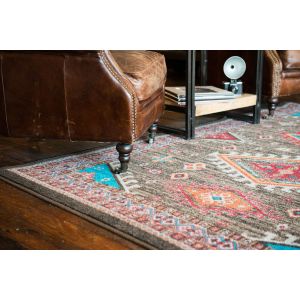 American Dakota Rugs Voices 0217BRN Brown