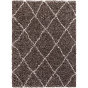 Concord Global Rugs-Ocean Shag-Trellis Light Brown , Light Brown