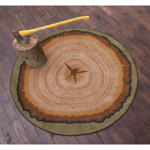 American Dakota Rugs Novelty 0226NAT Brown