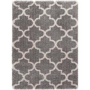 Concord Global Rugs-Ocean Shag-Marrakech Silver ,  Silver
