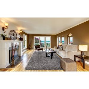 Concord Global Rugs-Ocean Shag-Plain Silver , Silver