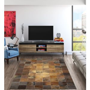 Couristan Rugs CHALET TILE 03481579 BROWN