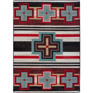 American Dakota Rugs Trader Rugs 0422FUE Black