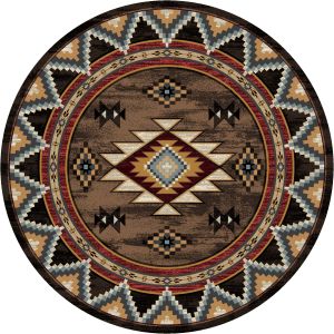 American Dakota Rugs Voices 0454BRN Brown