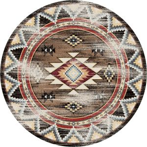 American Dakota Rugs Voices 0455DBN Brown