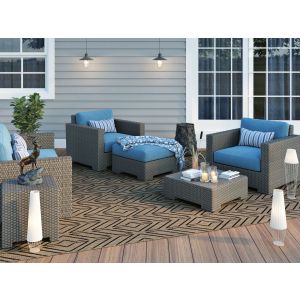 Couristan Rugs RECIFE CABANA TILE 13182550 DRIFTWOOD/BLACK