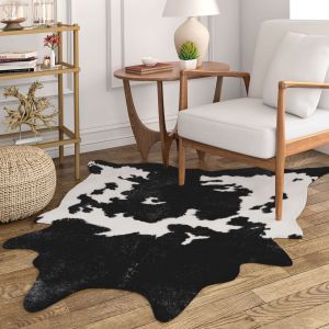  Couristan Rugs PRAIRIE HIDES LARVIK 18145074 IVORY/BLACK