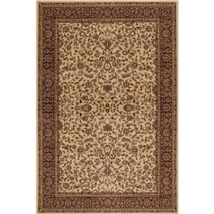 Concord Global Rugs-Persian Classics-Kashan Ivory , Ivory