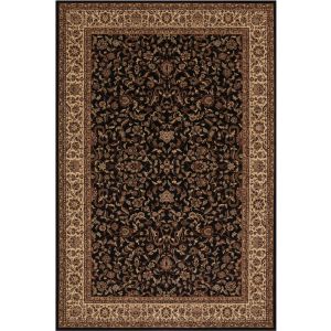 Concord Global Rugs-Persian Classics-Kashan Black , Black