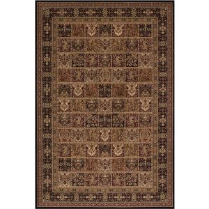 Concord Global Rugs-Persian Classics-Panel Black , Black