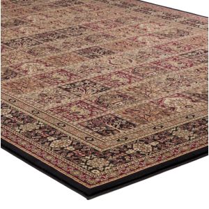 Concord Global Rugs-Persian Classics-Panel Black , Black