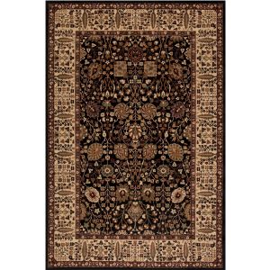 Concord Global Rugs-Persian Classics-Vase Black , Black
