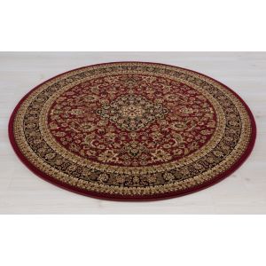 Concord Global Rugs-Persian Classics-Medallion Kashan Red , Red