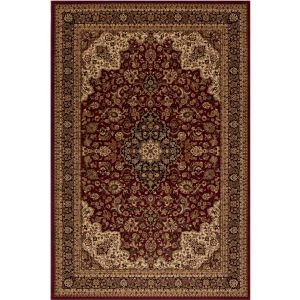 Concord Global Rugs-Persian Classics-Medallion Kashan Red , Red