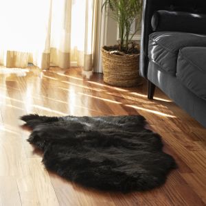 Walk on Me Rugs Faux Fur Rug 211 Black