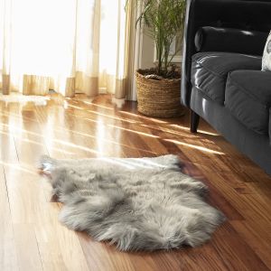 Walk on Me Rugs Faux Fur Rug 441 Gray