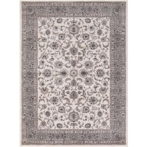 Concord Global Rugs-Kashan-Bergama Ivory , Ivory