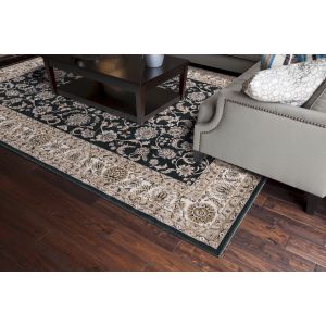 Concord Global Rugs-Kashan-Bergama Green , Green