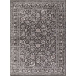Concord Global Rugs-Kashan-Kashan Grey , Grey