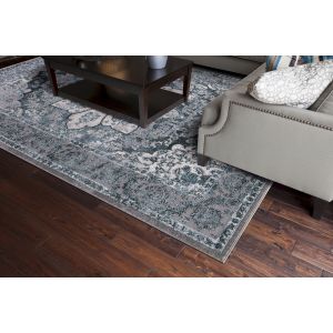 Concord Global Rugs-Thema-Serapi Teal , Teal