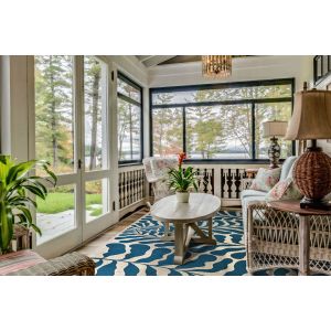 Couristan Rugs CASTILLE FIORE 29184111 PETROL