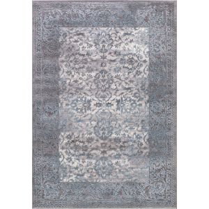 Concord Global Rugs-Thema-Vintage Teal - Gray , Teal - Gray