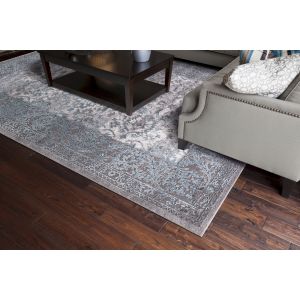 Concord Global Rugs-Thema-Vintage Teal - Gray , Teal - Gray