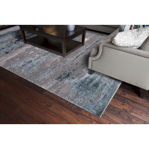 Concord Global Rugs-Thema-Lakeside Teal - Gray ,  Teal - Gray